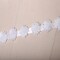1 Yard 3D White Flower Ribbon Trim Firm Satin Narrow Floral Accent